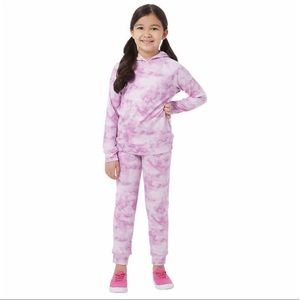 🆕 Youth 32 Degrees Hoodie & Jogger Set Purple Tie Dye Size 7/8